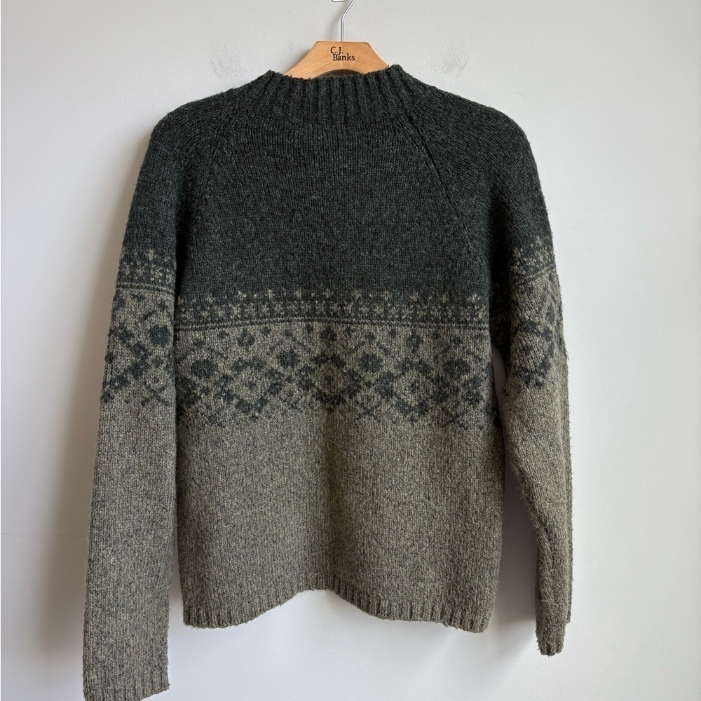 Vintage Industrial Exchange Half-Zip Nordic Sweater Men's XL Made in Taiwan - Picture 2 of 4